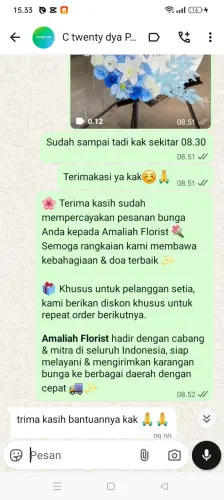 Testimonial Standing Flower curuglanglang
